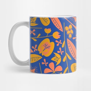 Retro Summer Florals (Sunrise) Mug